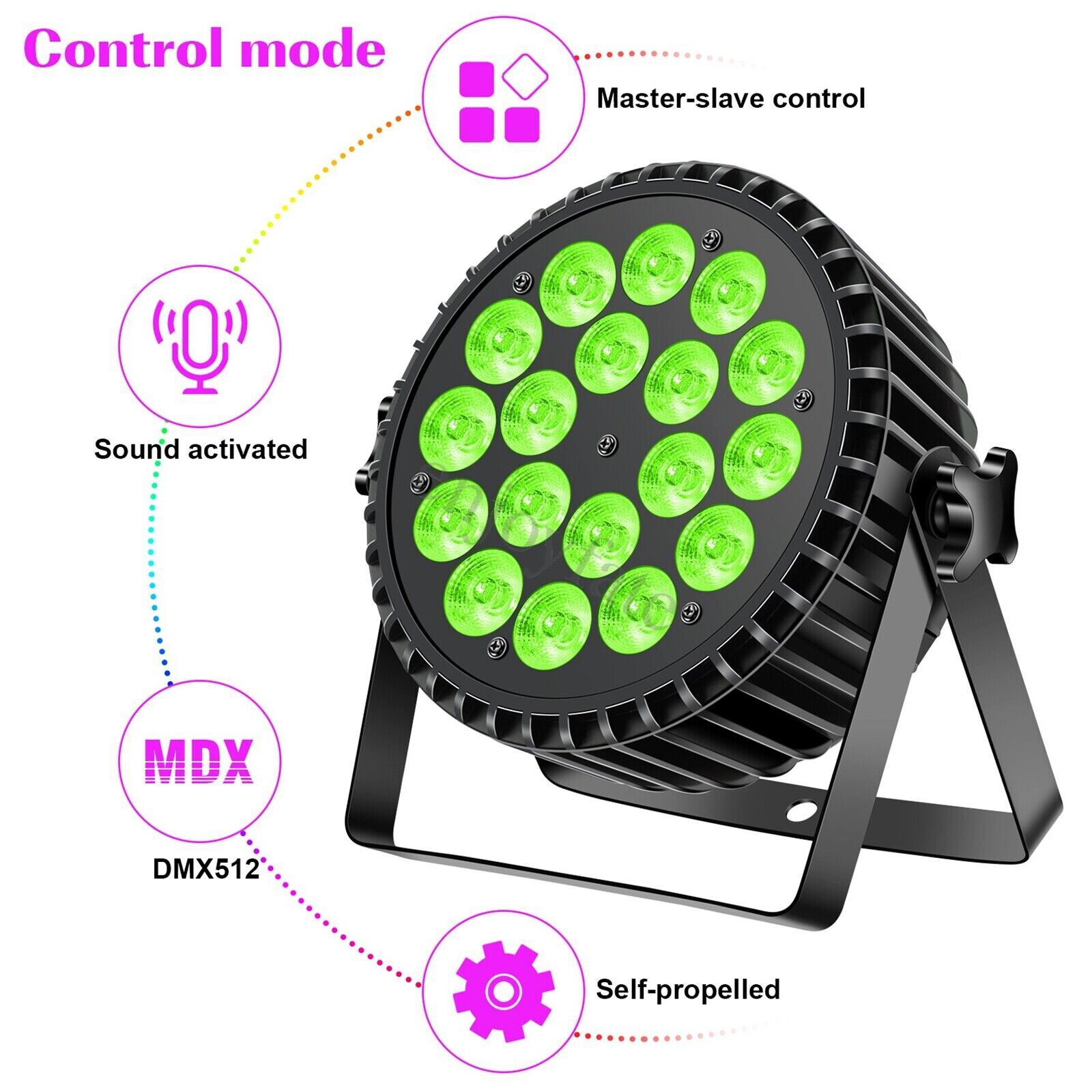 10pcs 270W 18LED Par Light RGBW Stage Bar Wash Lighting DMX DJ Disco Party Show