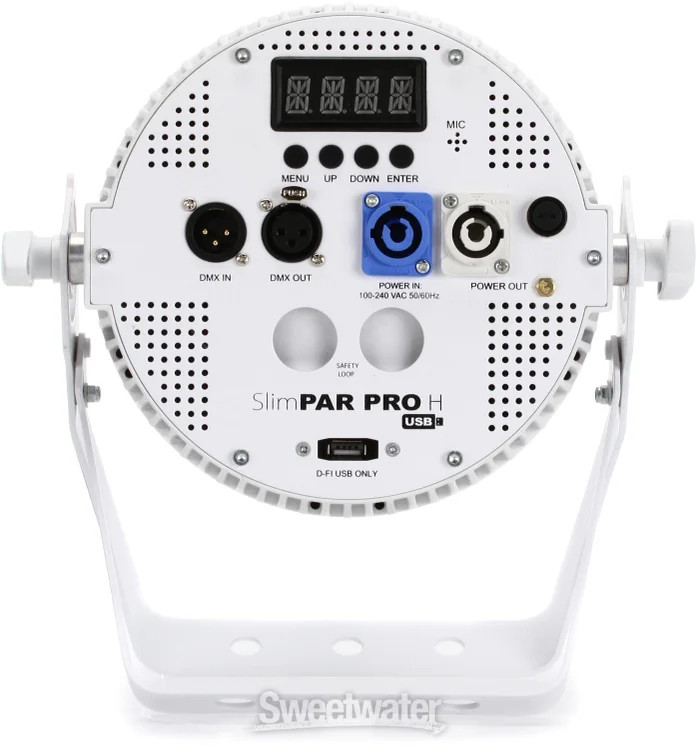 Chauvet DJ SlimPAR Pro H USB RGBAW+UV Par Light – White Housing