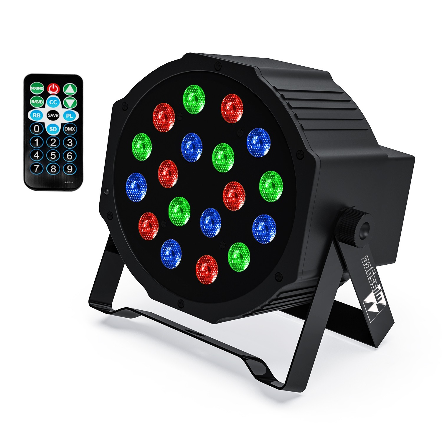 18 LED RGB Stage Lighting PAR Light DMX Beam Party DJ Disco KTV Light Remote