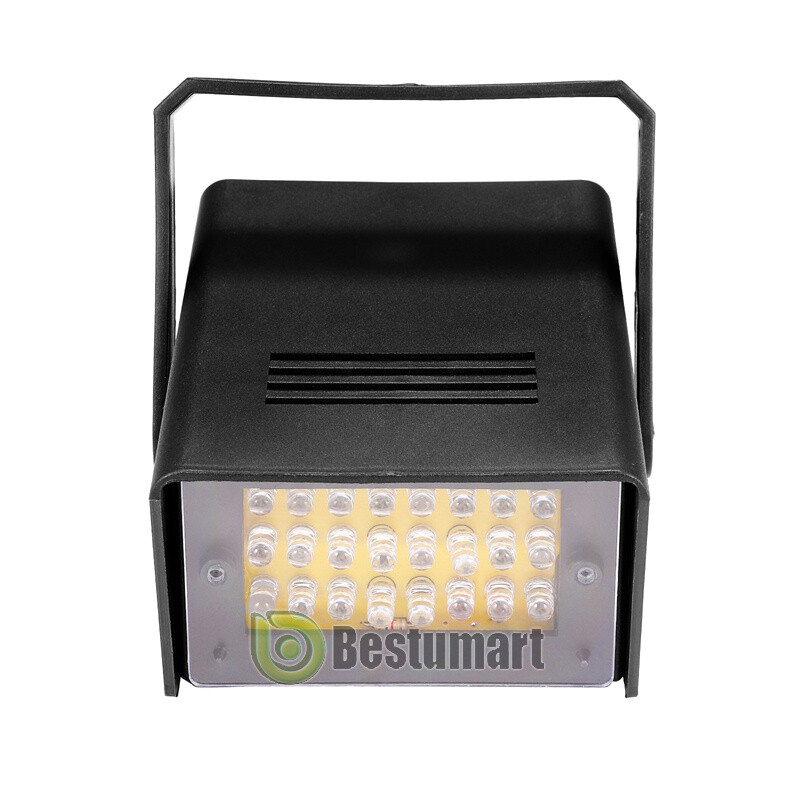 2Pcs 24 LED Mini DJ Strobe Light Single Units Dance Club Stage Light Party Disco