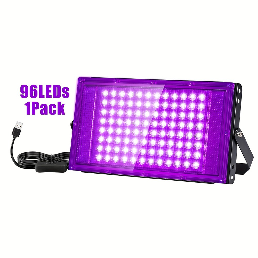 150W LED Black Light, Powerful UV Spotlight, 395nm UV Lamp for Christmas Lights