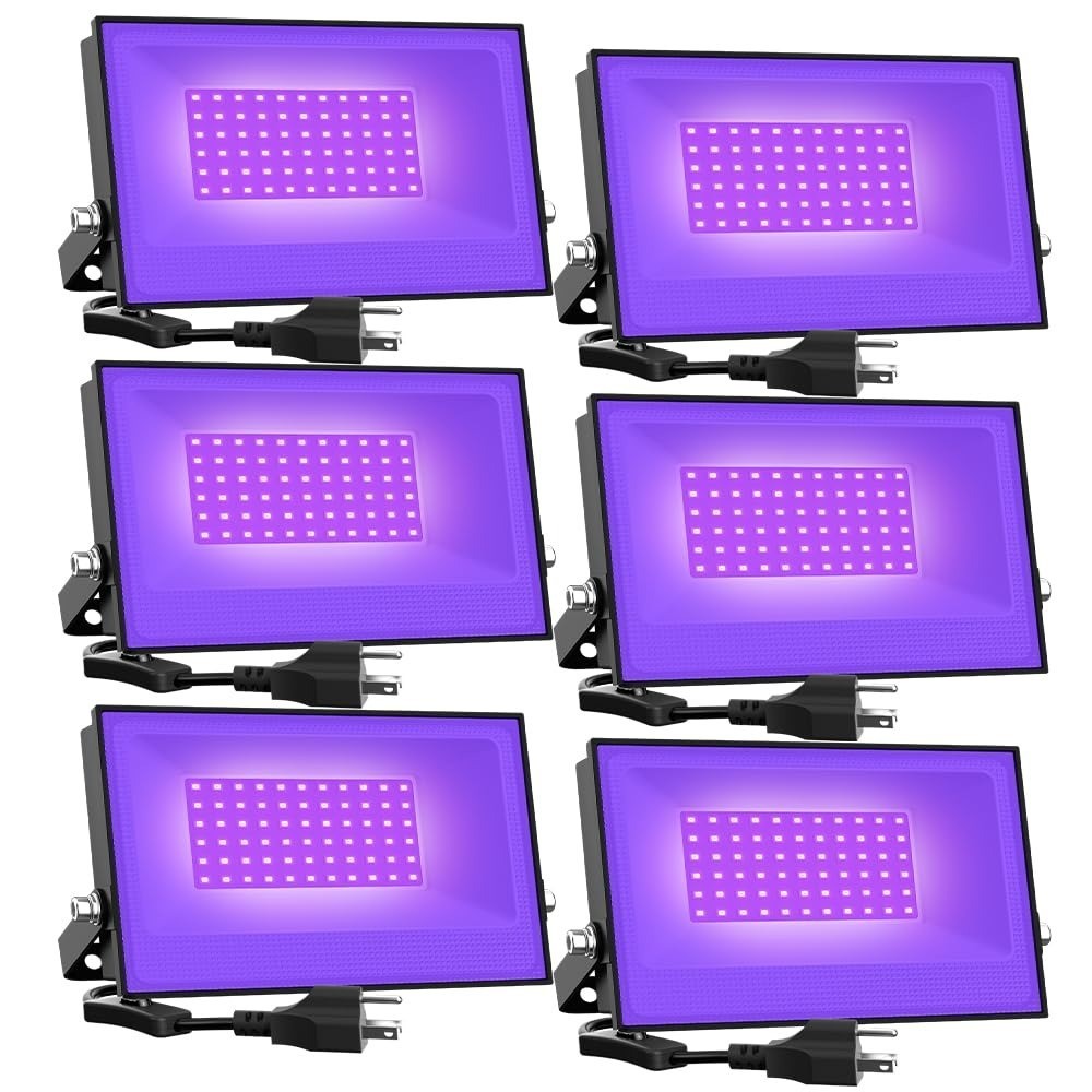 Onforu 38W LED Black Light Flood Lights 2 Pack UV IP66