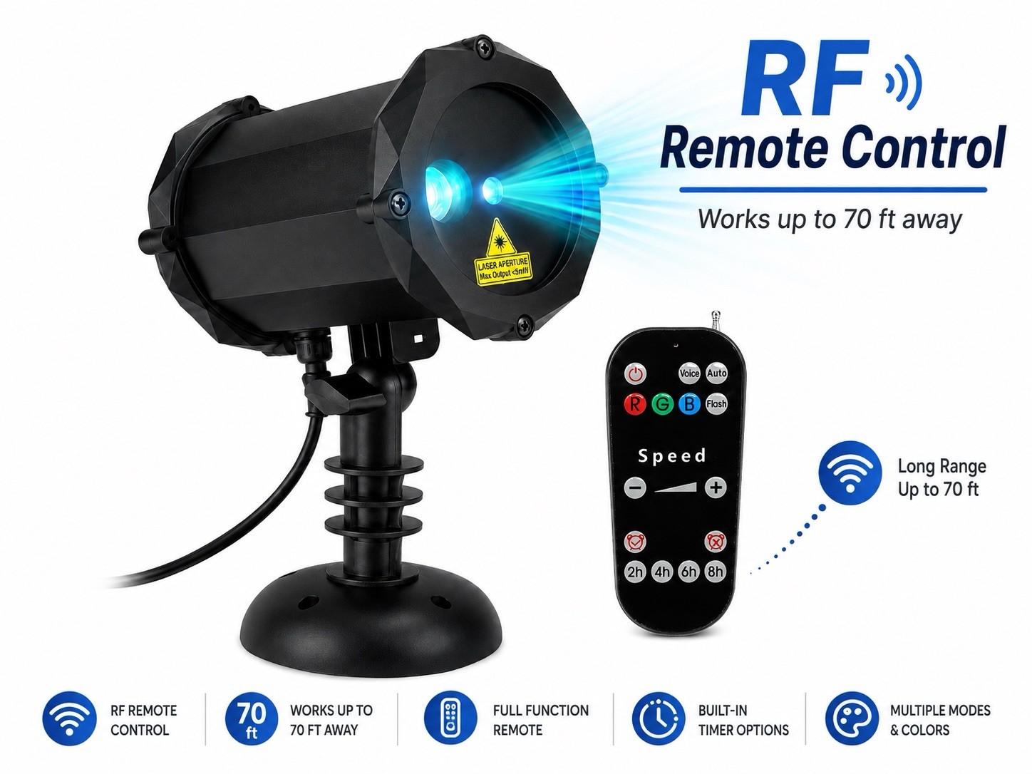 Outdoor Portable Firefly Starry Laser Light Night Star Laser Projector DJ KTV FX
