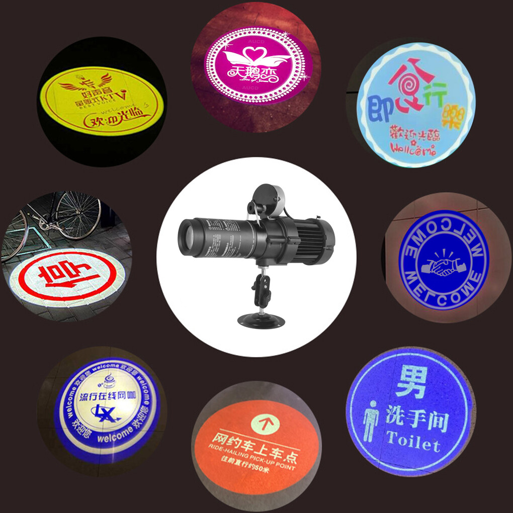 Custom Design 37mm/1.46″ Flag Gobo Card for Advertising Logo Projector AD Lights