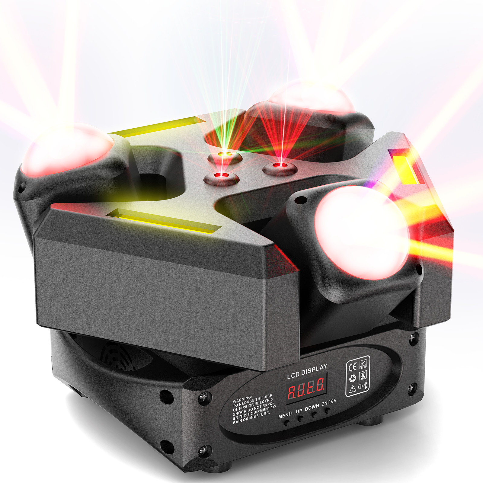 3 Head Effect Light With Sound Control DMX512 Modes For Small Party Venue