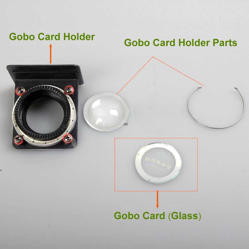 Custom Design 37mm/1.46″ Flag Gobo Card for Advertising Logo Projector AD Lights
