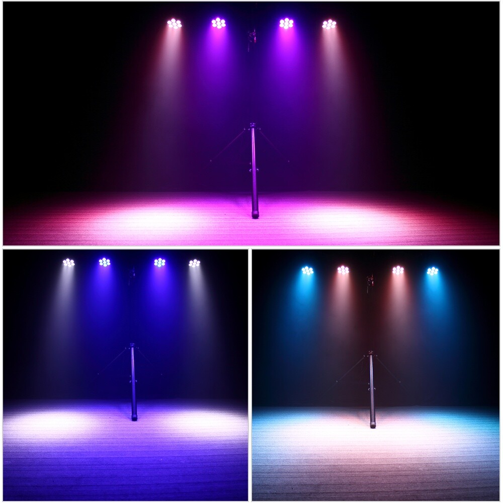 7 LED 105W RGBW Beam Moving Head Stage Lighting DMX512 Disco DJ Party Light
