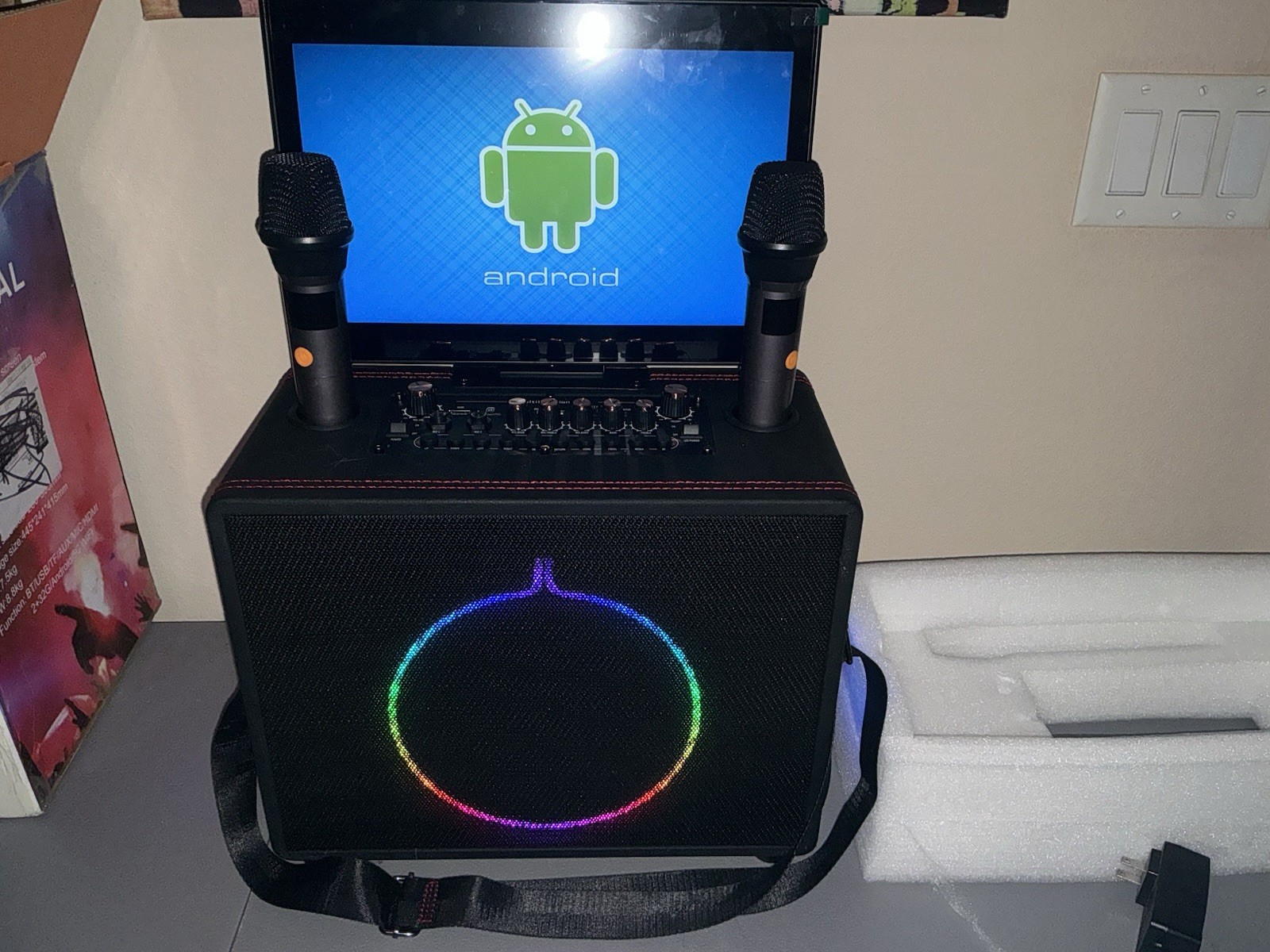Karaoke Machine for Adults, Built-in 14 Inch Tablet with Lyrics Display