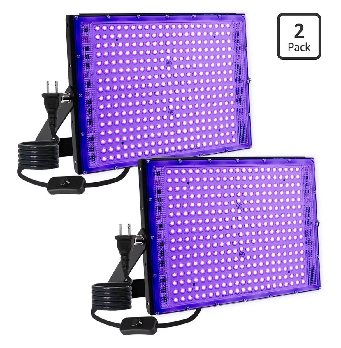 2 Pack LED Flood Lights Multicolor Color Mixing w/ Remote Control Included