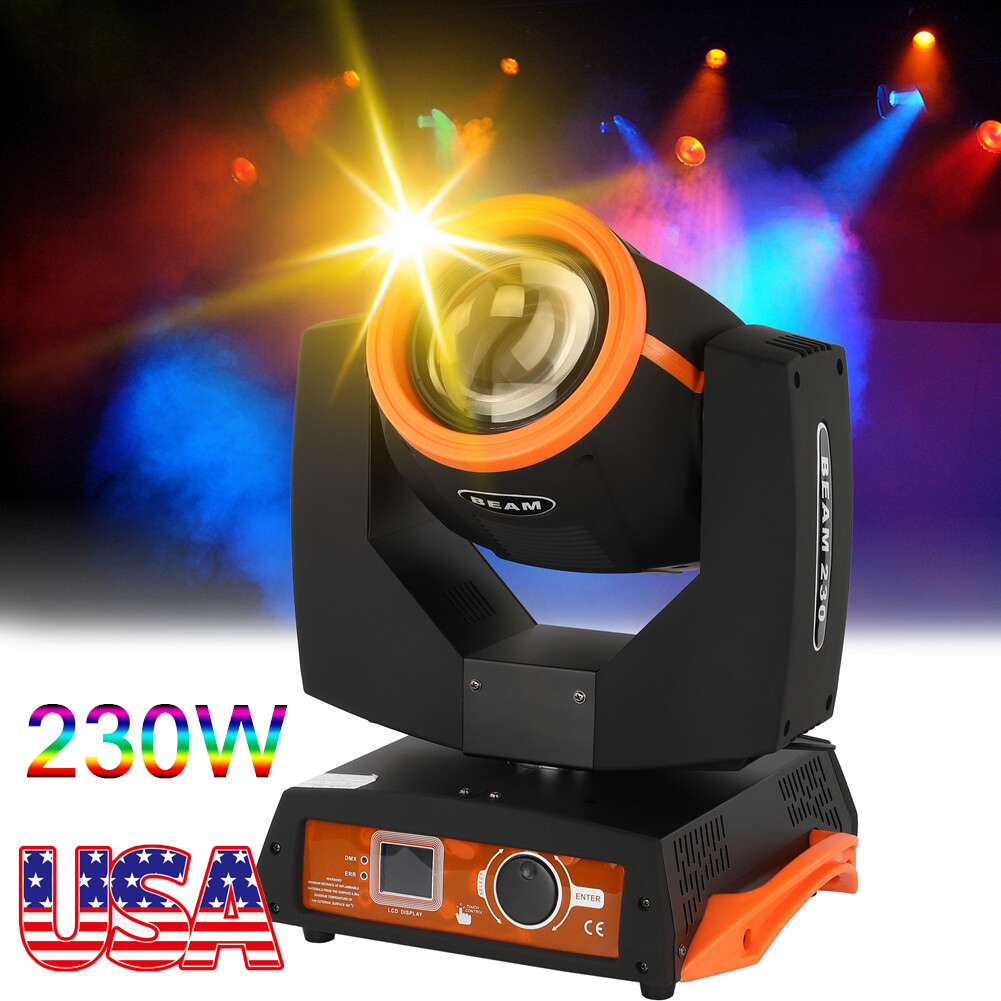230W 7R 8Prism 16Ch Stage Lighting Moving Head DJ Disco Party DMX LED Beam Light