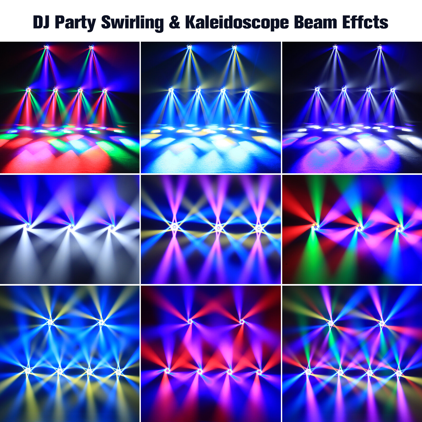 7x50W RGBW Bee Eye LED Wash Zoom Moving Head Beam Light DJ Party Stage Light DMX
