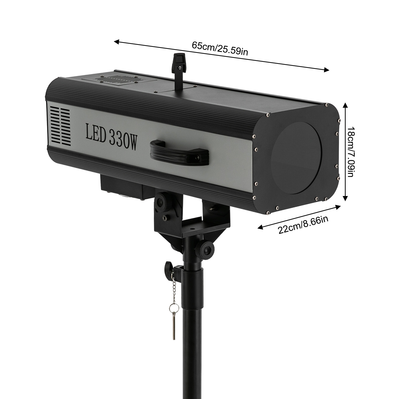 330W RGBW Stage Spotlight LED Follow Spot Light Beam DJ Disco Light w/Tripod