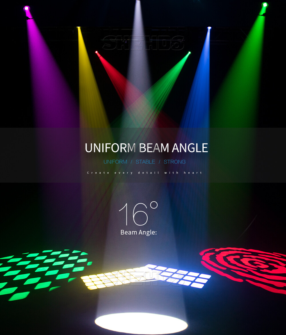 2Pcs LED 100W Gobo 6prism Spot without Ring Moving Head Stage Lighting DJ Bar