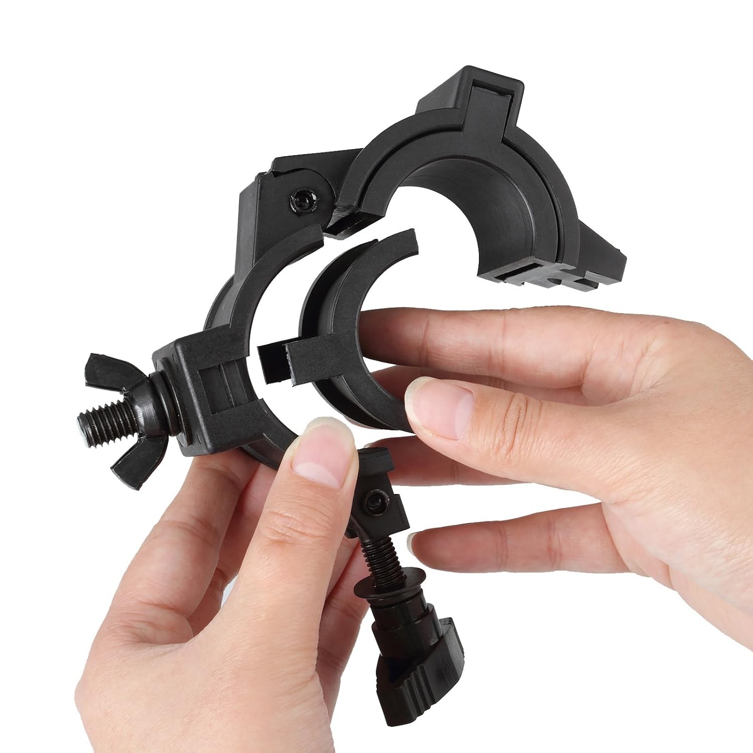 DJ Stage Light Truss Clamp 1″ 1-1/2″ 2″ OD Tube Plasti O Clamp Stage Light