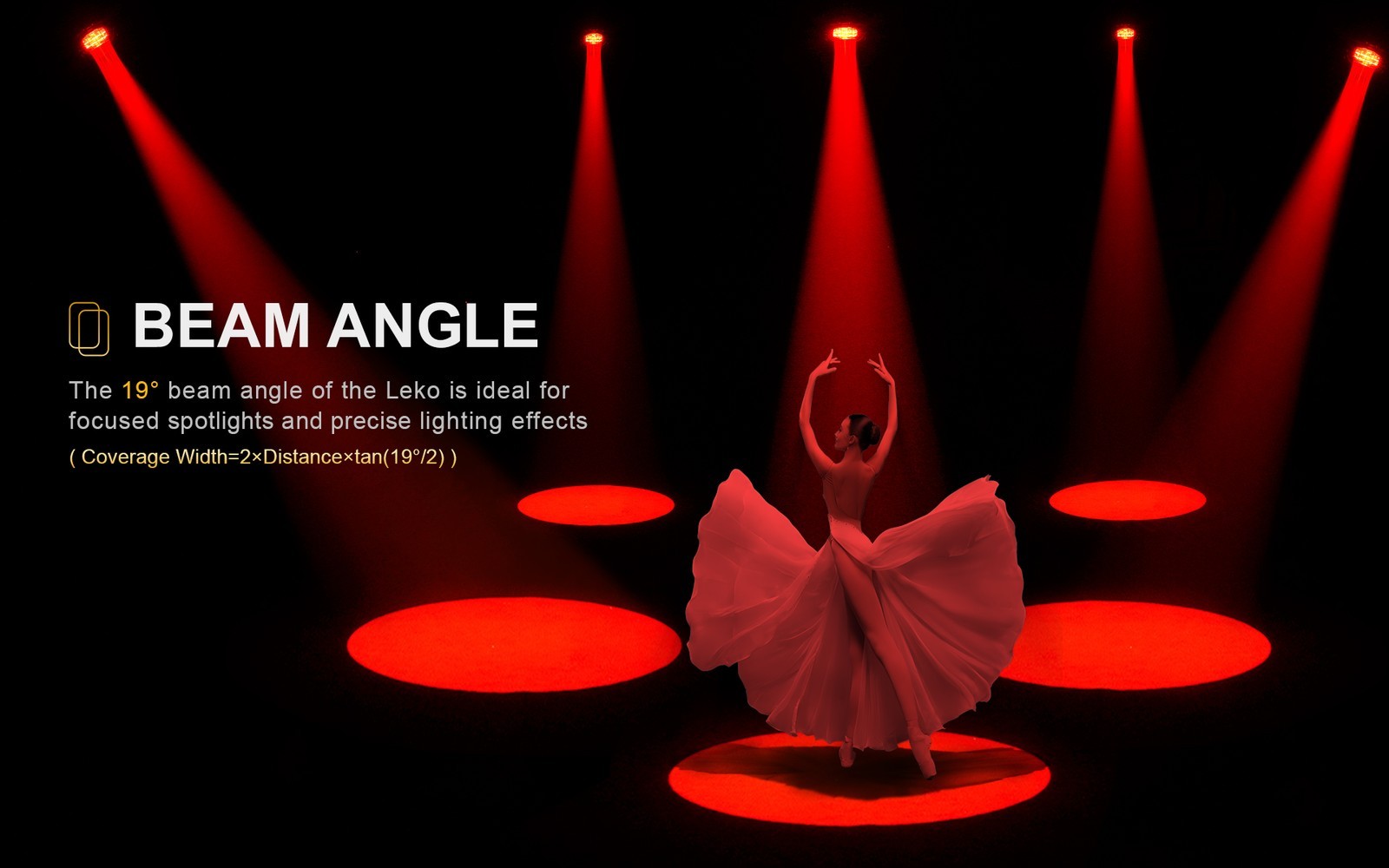 SHEHDS New 250W/350W Prime Lens LEKO RGBLAC RGBWAUV Profile Spotlight Theater