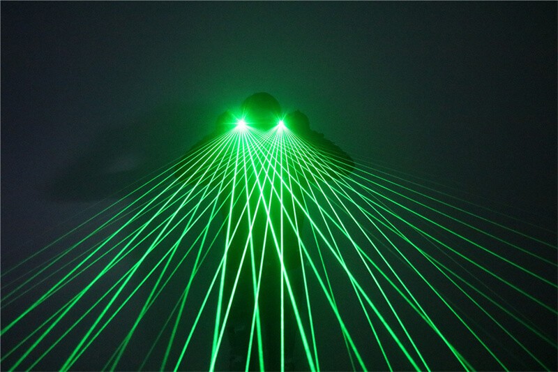 New Cool Laser Glasses Red Green LED Light DJ Dancer Stage Show Party Props