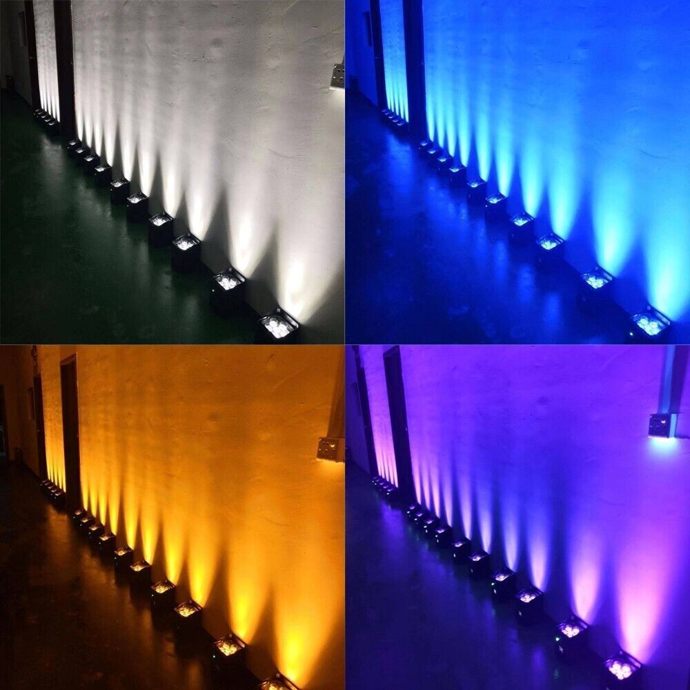 SHEHDS Rechargeable 6x18w RGBWA+UV 6In1 Wifi APP Wireless Control LED Par Light