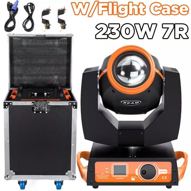 7R 230W Moving Head Light RGBW Stage Lighting LED DMX Beam Disco DJ Club w/Case