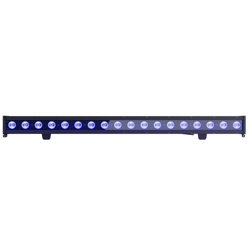 2Pcs IP65 LED 18x10W RGBWA+UV 6IN1 Wash Wall Light Beam For Show Disco Party