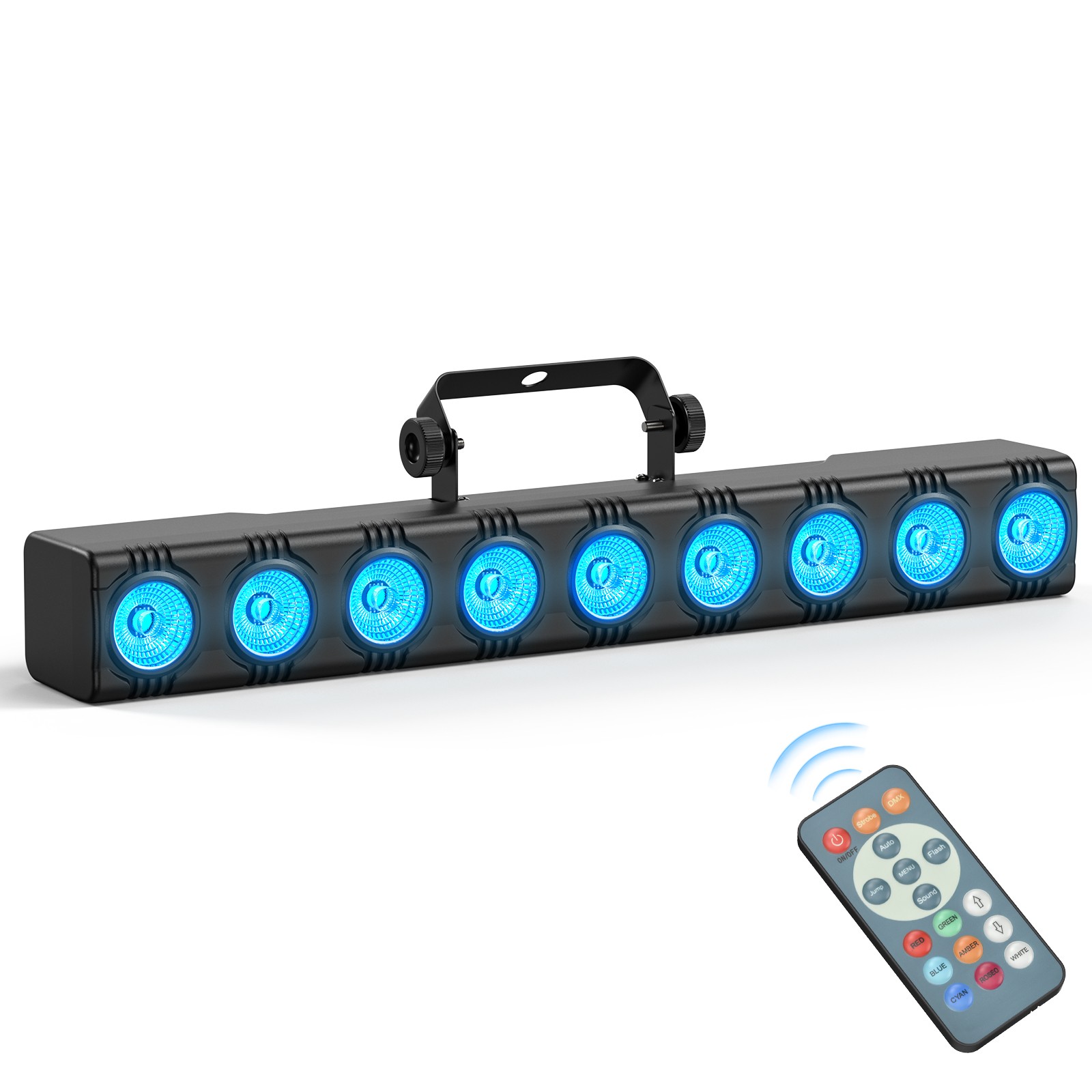 Wall Wash Light Bar 9 LED RGBW 4in1 DMX Stage DJ Party Strobe Beam Light