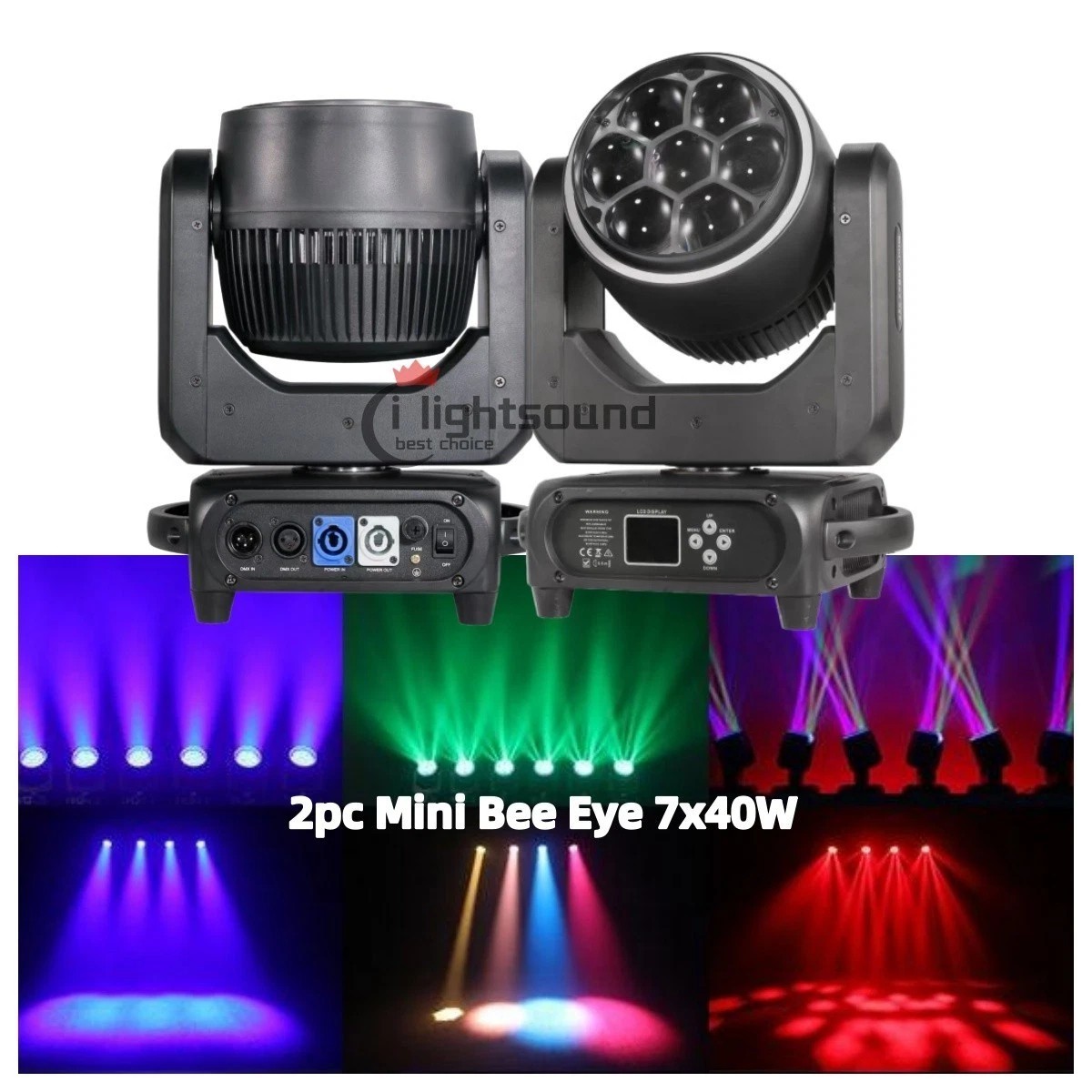 Beam wash 7x40W RGBW Rogue LED Moving Head 3.8-60° Zoom stage light 4pc / case