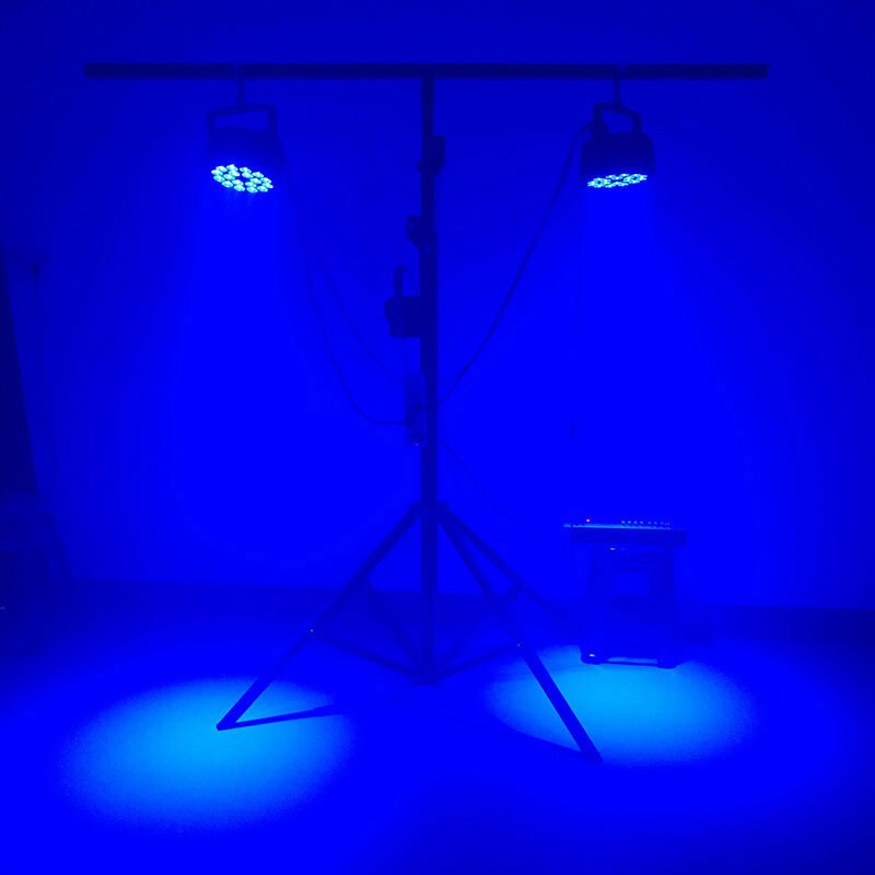 SHEHDS18x12W RGBW 4IN1 LED Aluminum Flat Par Lighting DMX Disco DJ Party Club