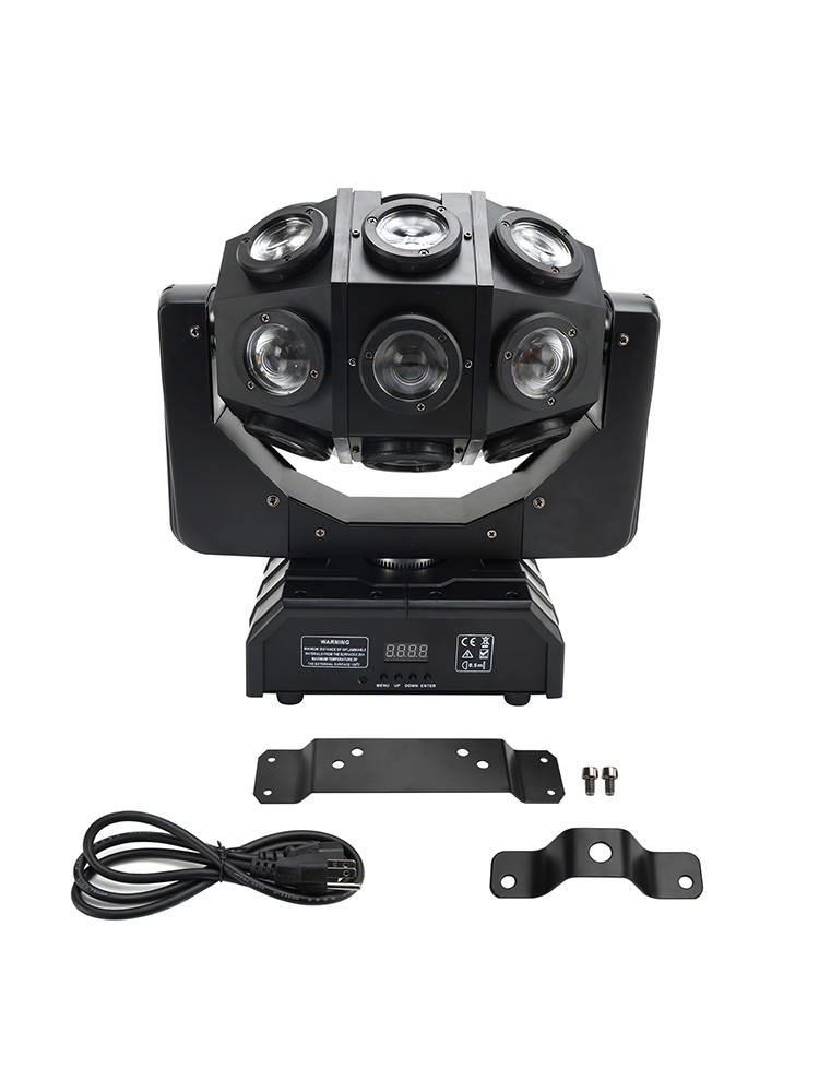 180W Moving Head 18 LED Rotating Beam DMX Stage Light RGBW DJ Disco Party Effect