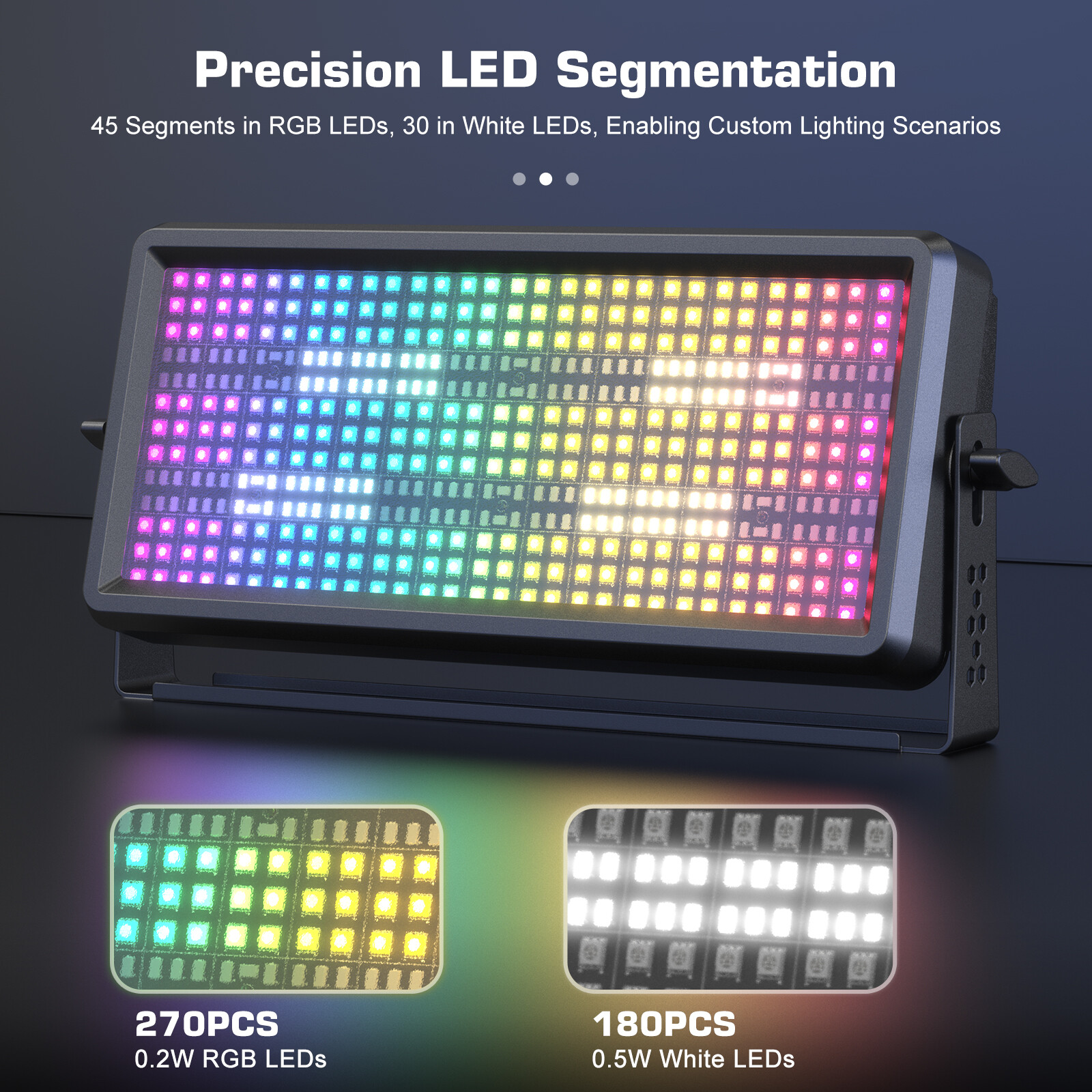 4PCS RGBW 450LED Wall Wash Light Strobe DMX Stage DJ Beam Light Party Show Light