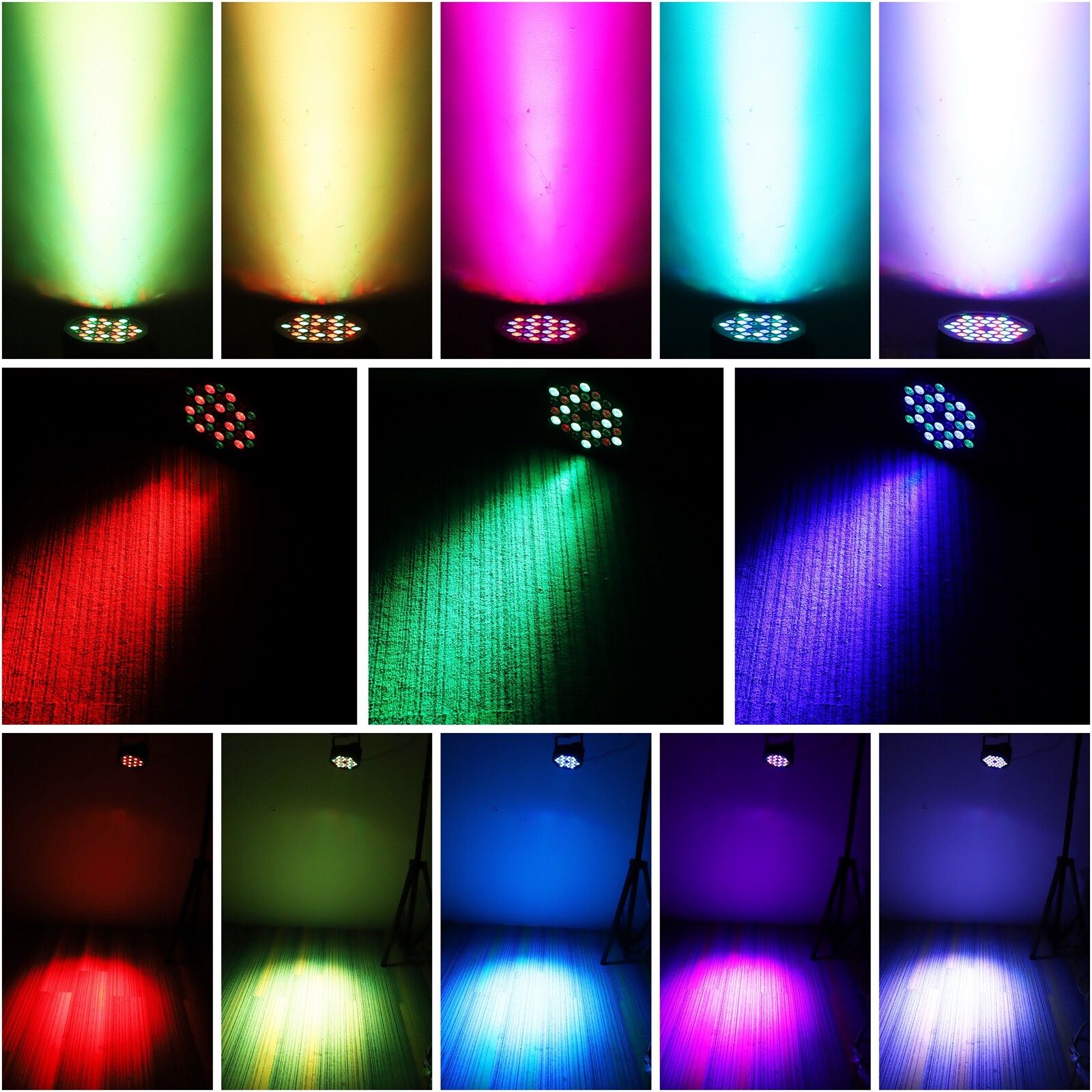 UKING Rechargeable Par Can Lights Wireless 36LED Battery Powered DJ Halloween