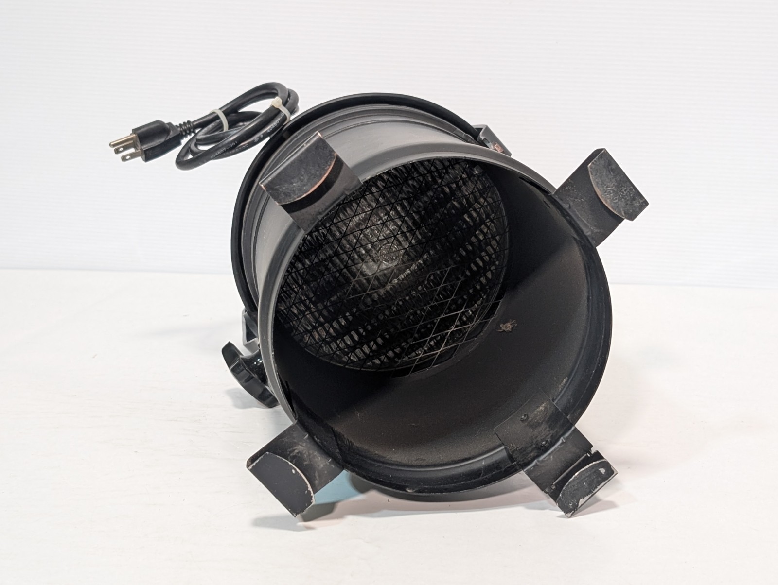 Stage Beam PAR Can Lighting Fixture Black Aluminum with Hinged Bracket, Cable