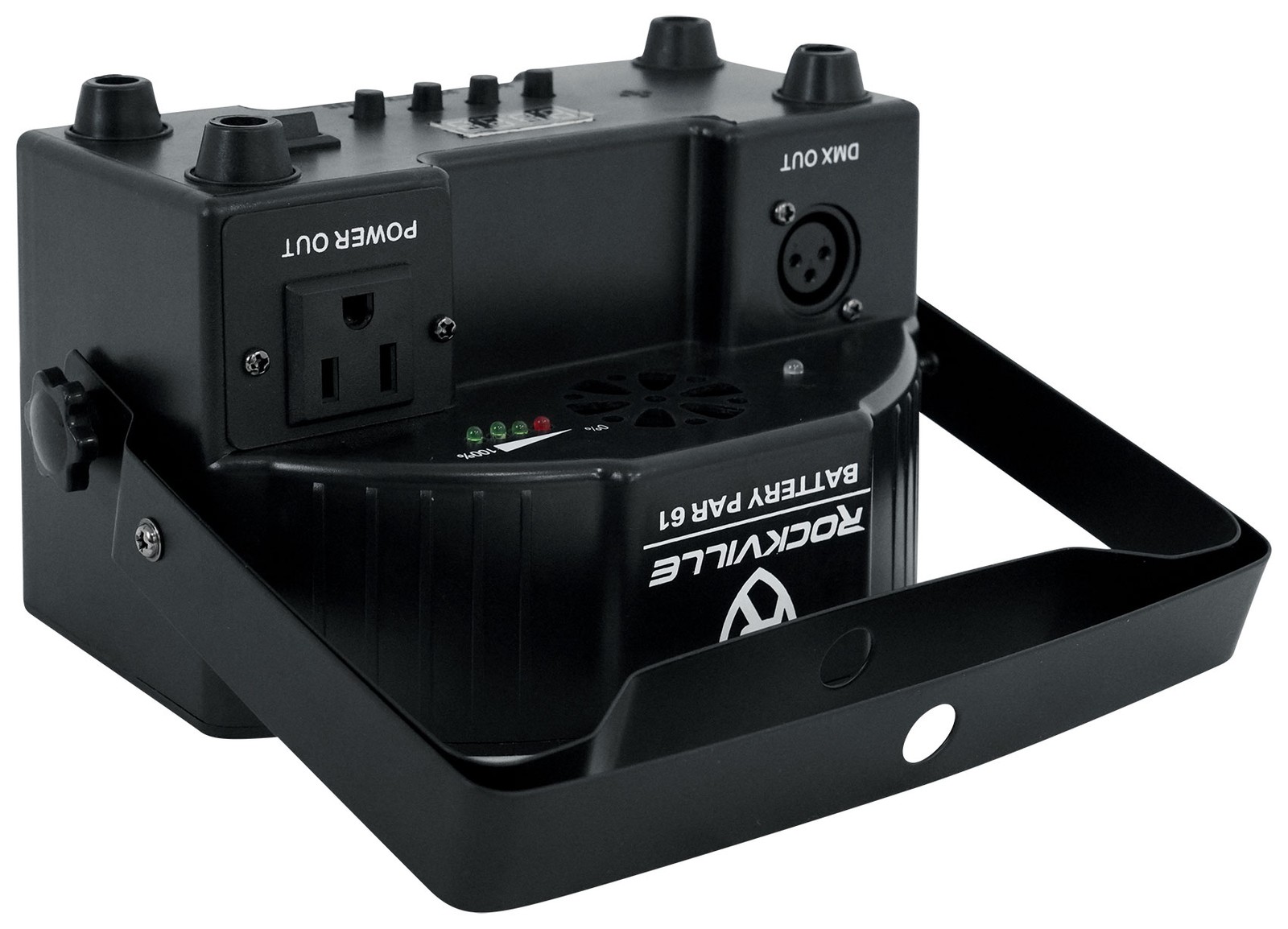 (6) Rockville BATTERY PAR 61 Rechargeable RGBWA+UV DMX DJ Wash Lights+Remotes