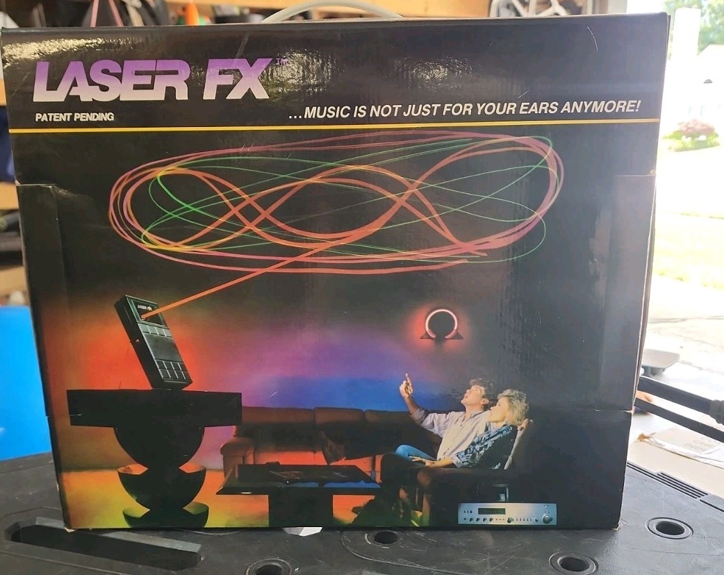 Vintage DJ LASER FX Stereo Visual Music Sound Activated Laser Light Show – Works