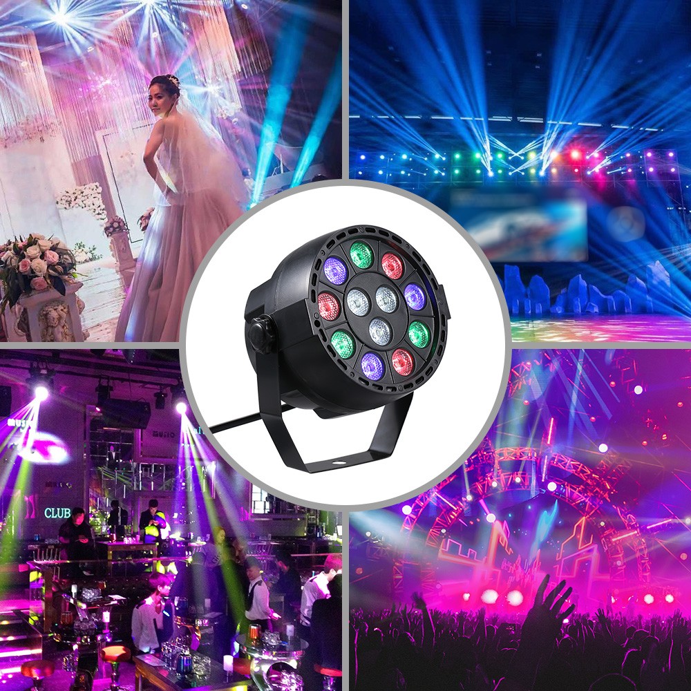 AC90-240V RGBW Par Light 8CH DMX Strobe Sound Active Disco Party Wall Wash V1