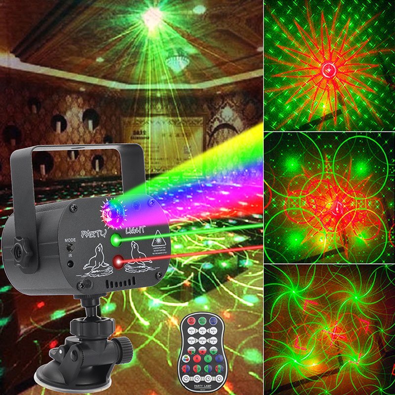 1024Pattern Laser Projector Stage Light LED RGB DJ Disco KTV Show Party Lighting