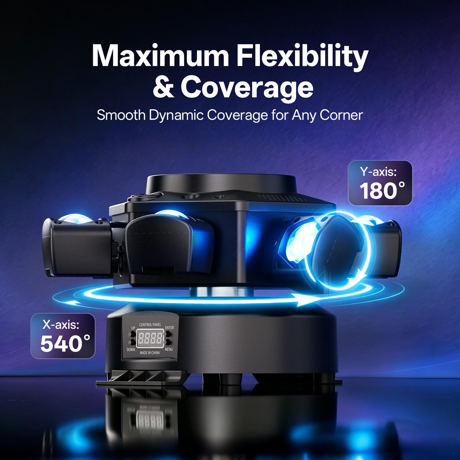 6 Arms Bee Eye Zoom Moving Head Light Beam DMX Stage Light Disco Party Lighting