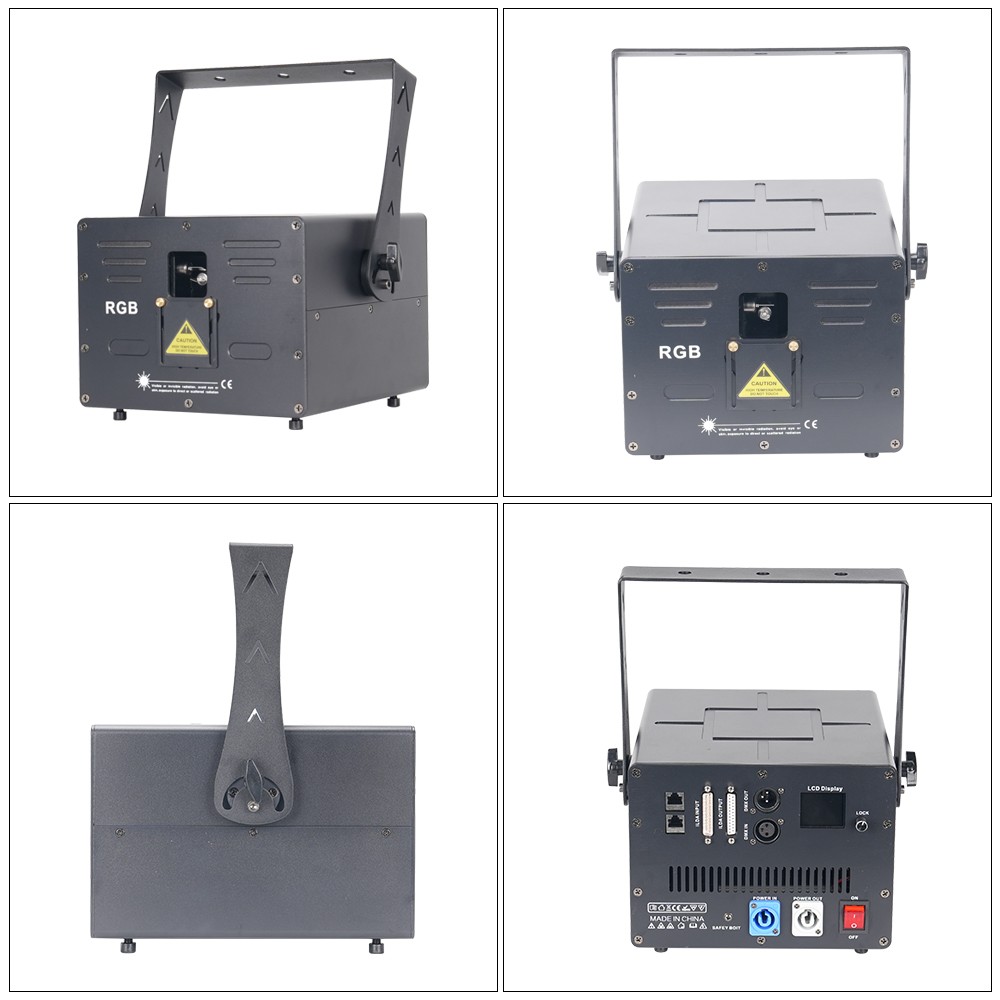 10W RGB DMX512 ILDA Full Color Animation Laser Light for Wedding Party Djs Stage