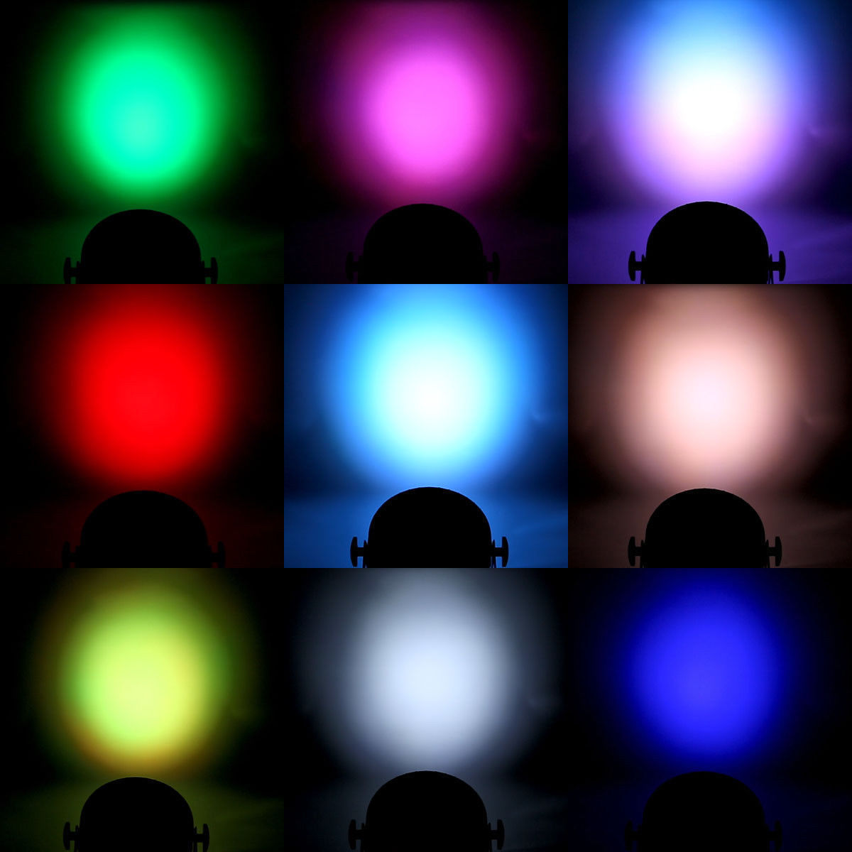 UKING 270W LED 18 Par Stage Light DMX RGBW Disco Show DJ Lighting Aluminum Shell