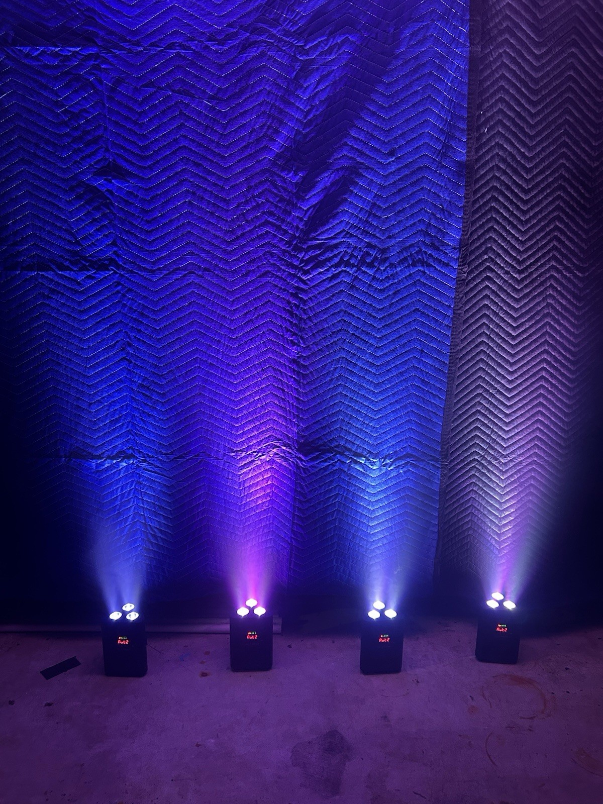 3x4w Battery Operated Par Uplight