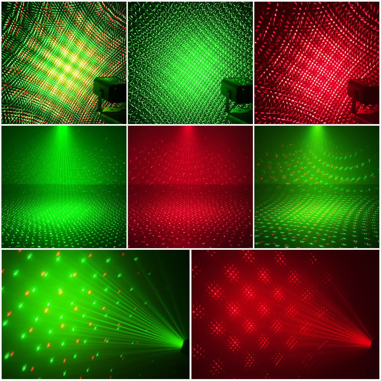 New LED Laser Projector Stage DJ Lights R/G Laser Disco Light Party Light Xmas