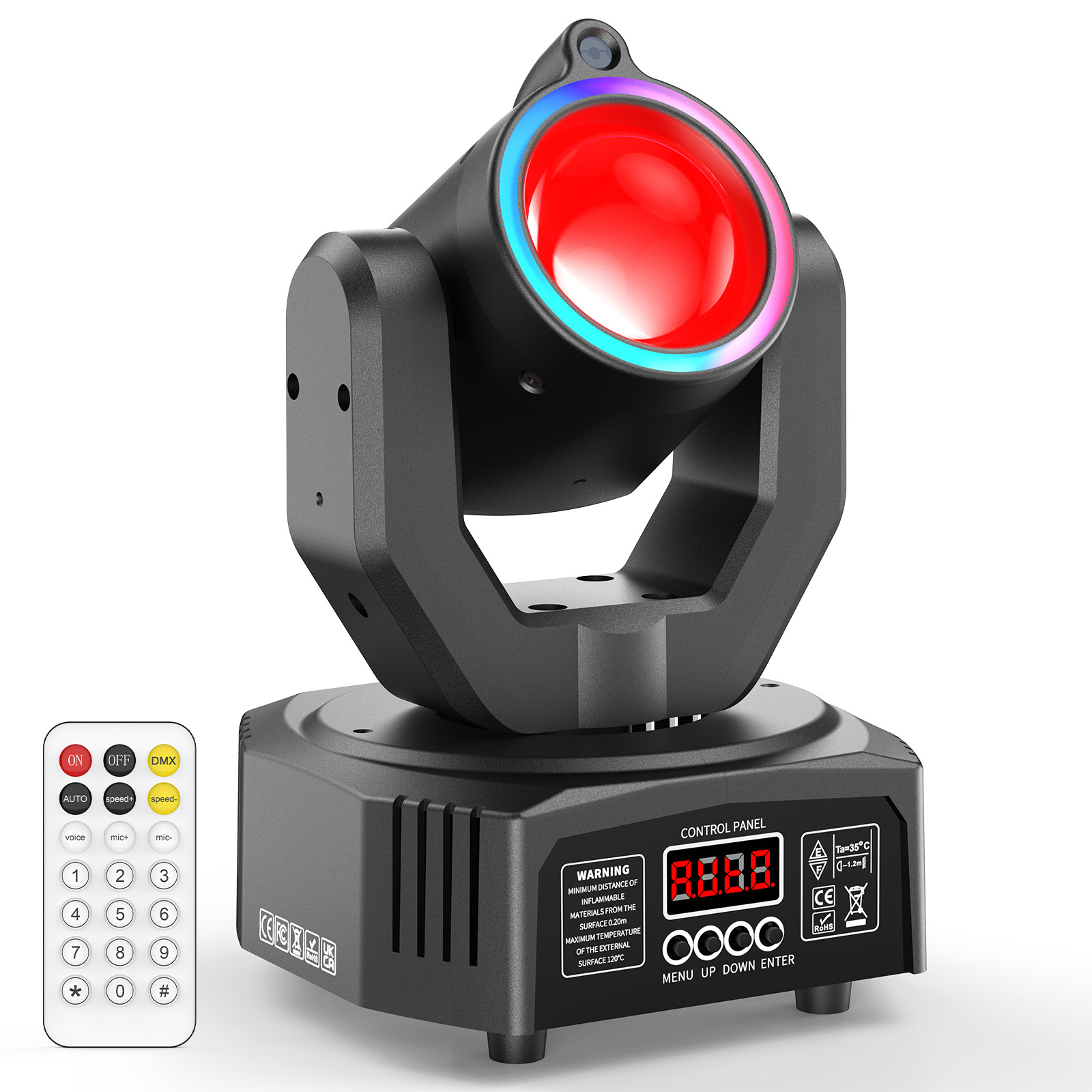 120W LED Laser Moving Head Light RGBW Beam Stage DJ Disco Bar DMX Spot Lighting