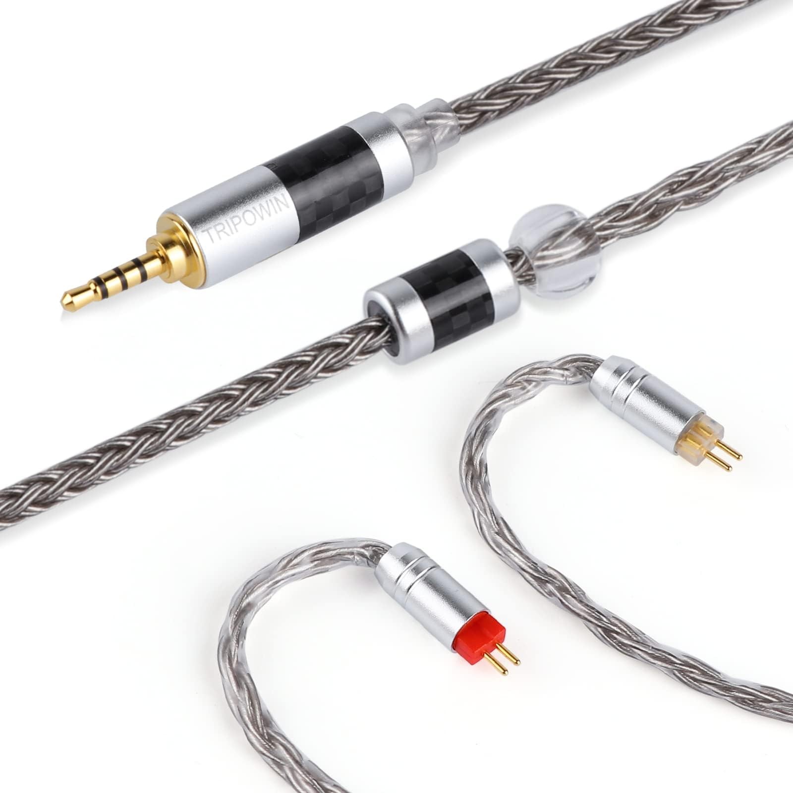 Tripowin Zonie 16-Core SPC IEM Cable 2-Pin 0.78mm 3.5mm Plug Grey