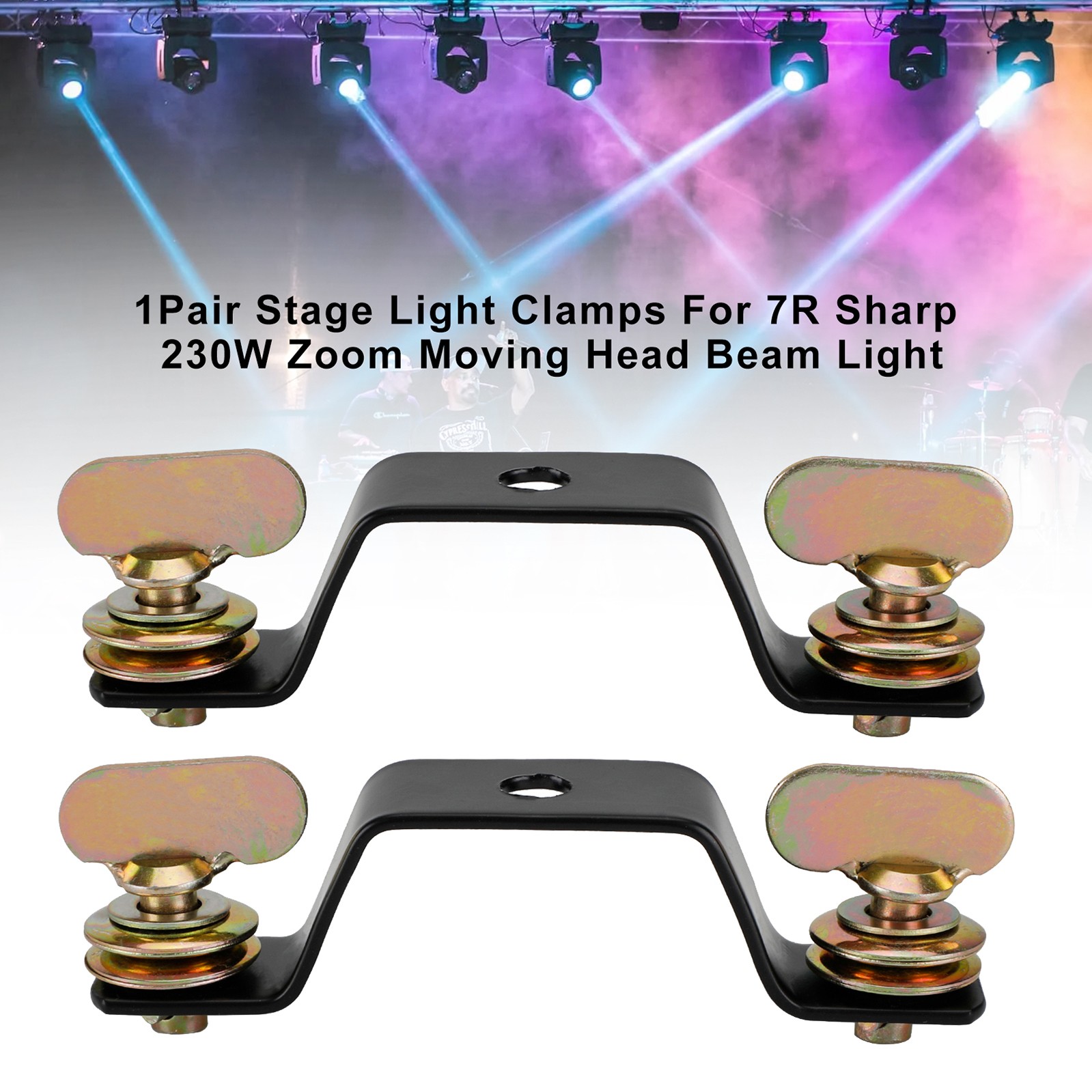 1Pair Stage Light Clamps For 7R Sharpy 230W Zoom Moving Head Beam Light # E4