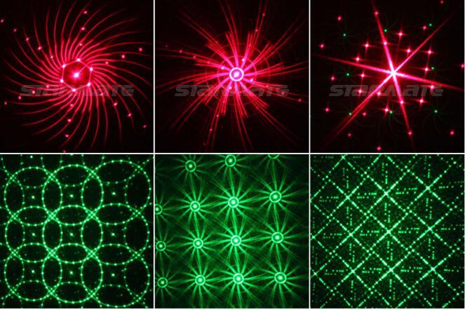 Red Green Blue Laser Indoor Christmas Party Event Decor Light 24 Patterns stage
