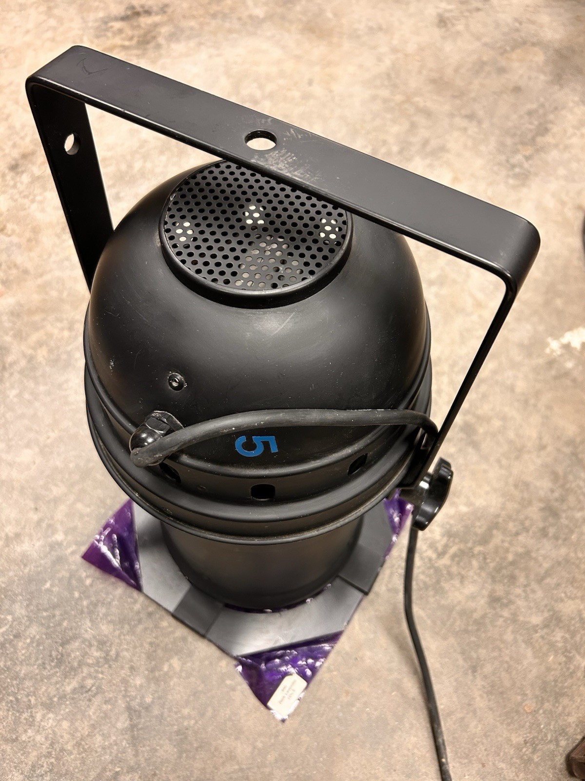 2 Par 64 Aluminum Can Stage Lighting Instrument Black with Bulb