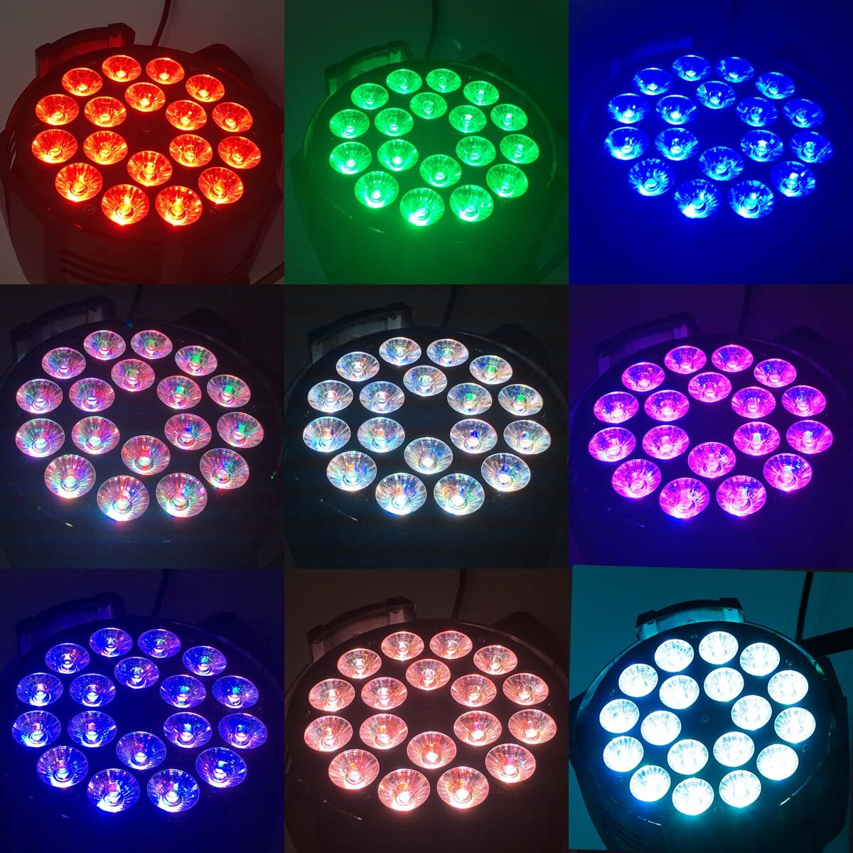 300W RGBWA 5IN1 LED Par Light DMX Stage DJ Disco Party Light Wash PAR Lighting