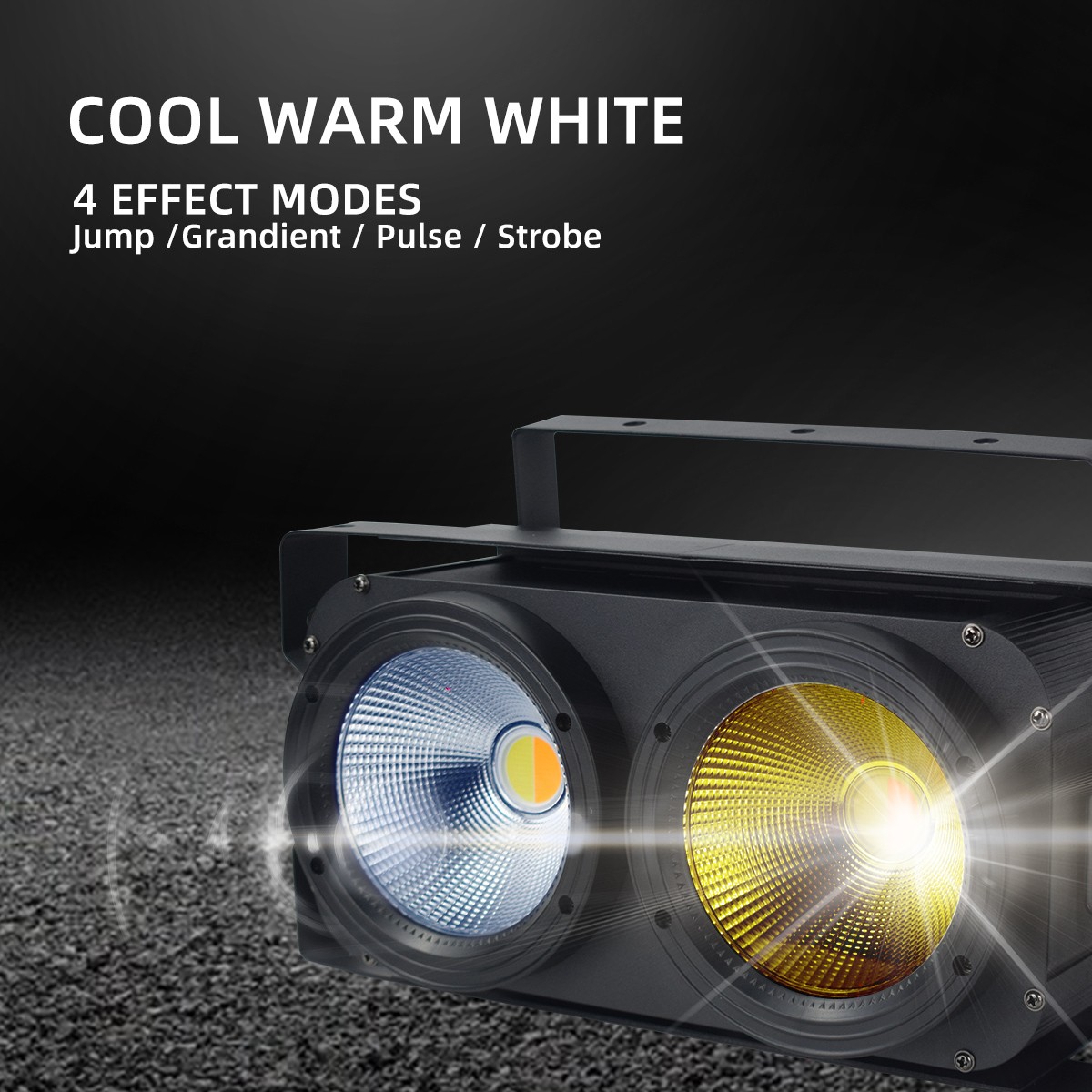 200W LED Blinder Stage Par Light 2 in 1 LED Stage Audience Light Cool&Warm