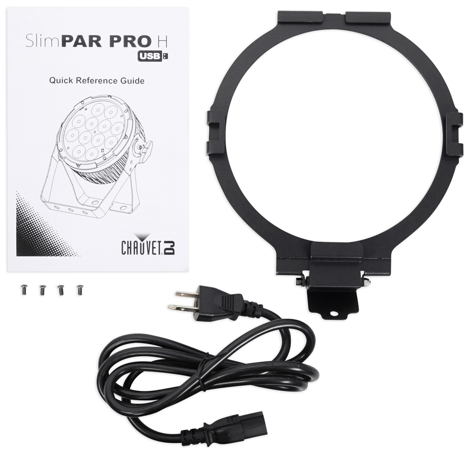 Chauvet DJ SlimPar Pro H USB D-Fi RGBAW+UV LED Wash Light+Cable+Clamp+Speaker