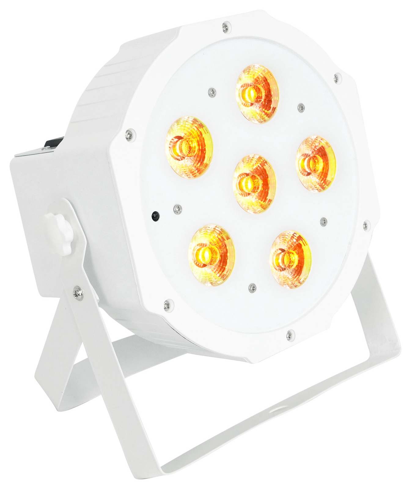 4) Rockville BATTERY PAR 61 White Rechargeable RGBWA+UV DMX DJ Up-Lights+Remotes