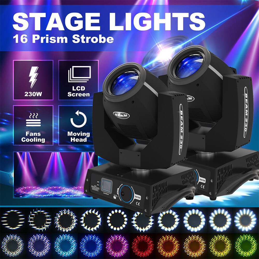 2X Flight Case For 7R 230W Sharpy Zoom Moving Head Light Strobe Beam DJ Show