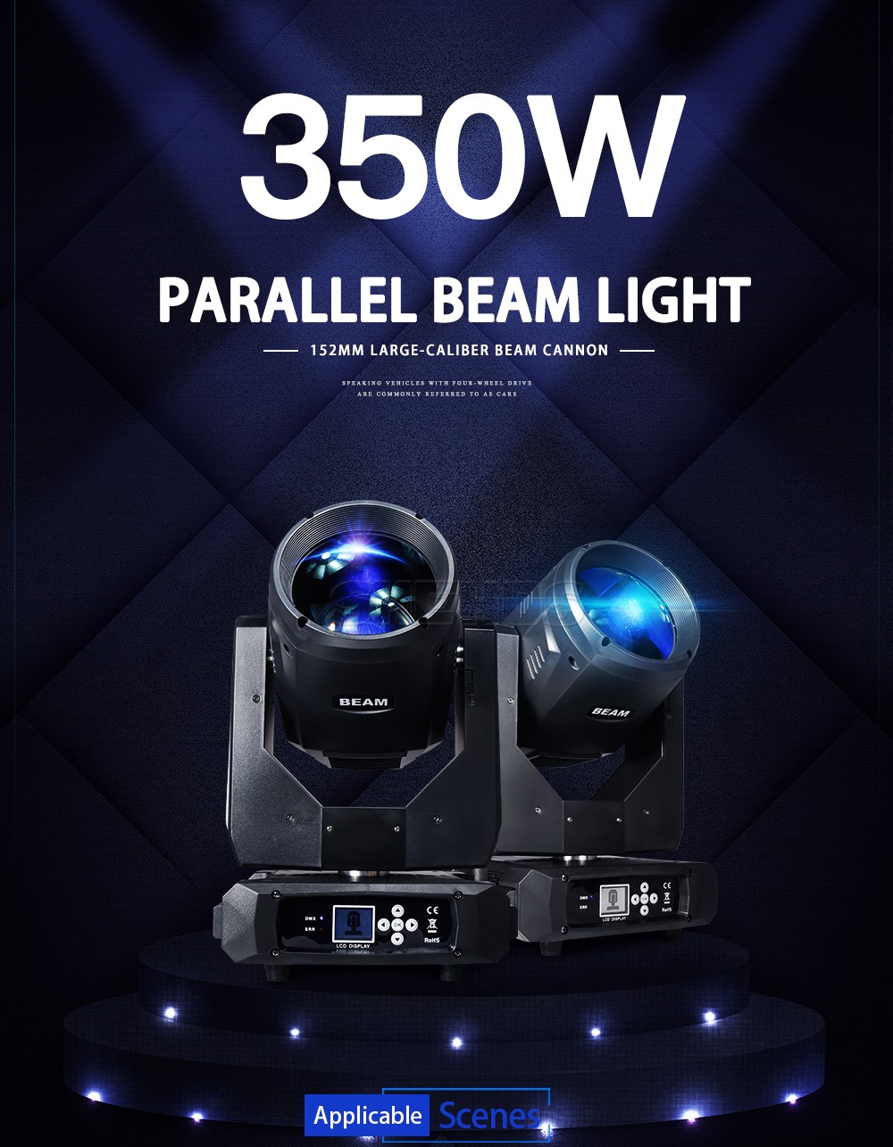 230W 7R/ 275W 10R / 350W 17R Beam Moving Head Light Disco Party Show Or Case